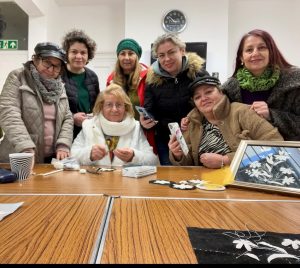Group participants of silk cocoon course